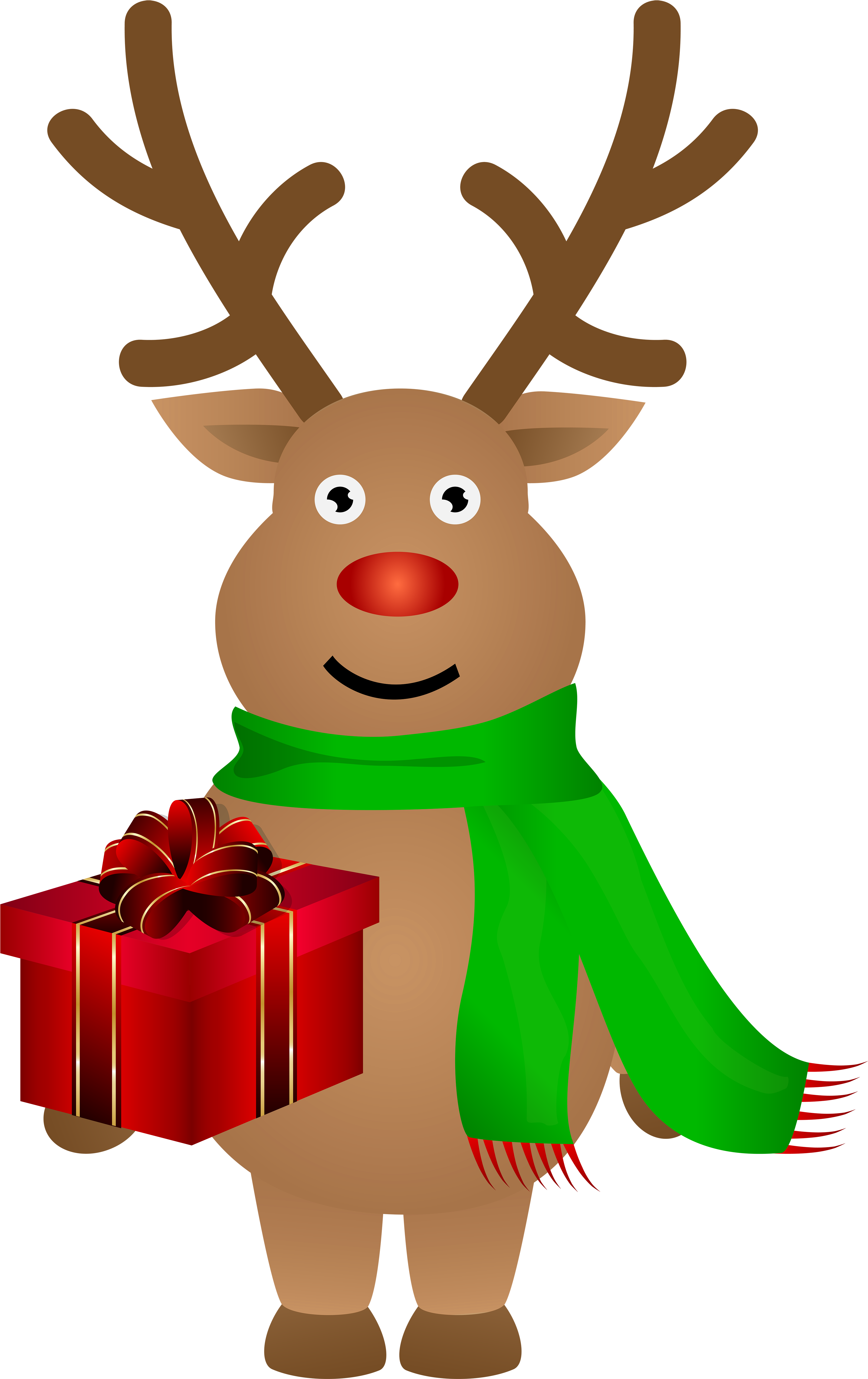 Reindeer Crystal Ear Studs. Silver. Personalised Message. (3881x6000), Png Download
