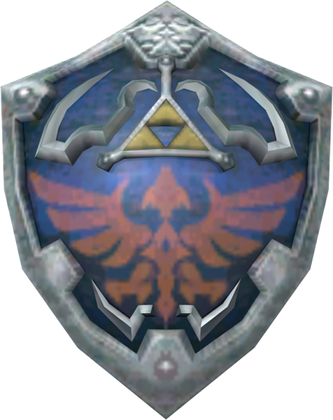 Triforce And Master Sword Tattoo Design Photo - Hylian Shield Twilight Princess (476x600), Png Download