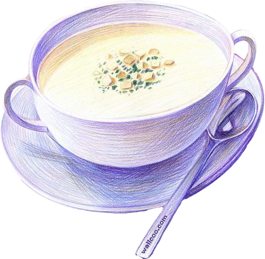 Watercolor Food Soup Freetoedit - Food (526x513), Png Download