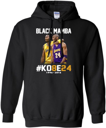 Kobe Bryant 24 Black Mamba Shirt Hoodie - 1320 Hoodie (500x500), Png Download