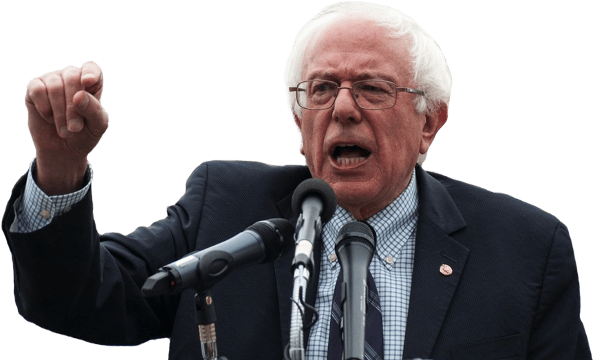 Bernie Sanders Speaking - Do You Want Anything From Mcdonald (864x564), Png Download