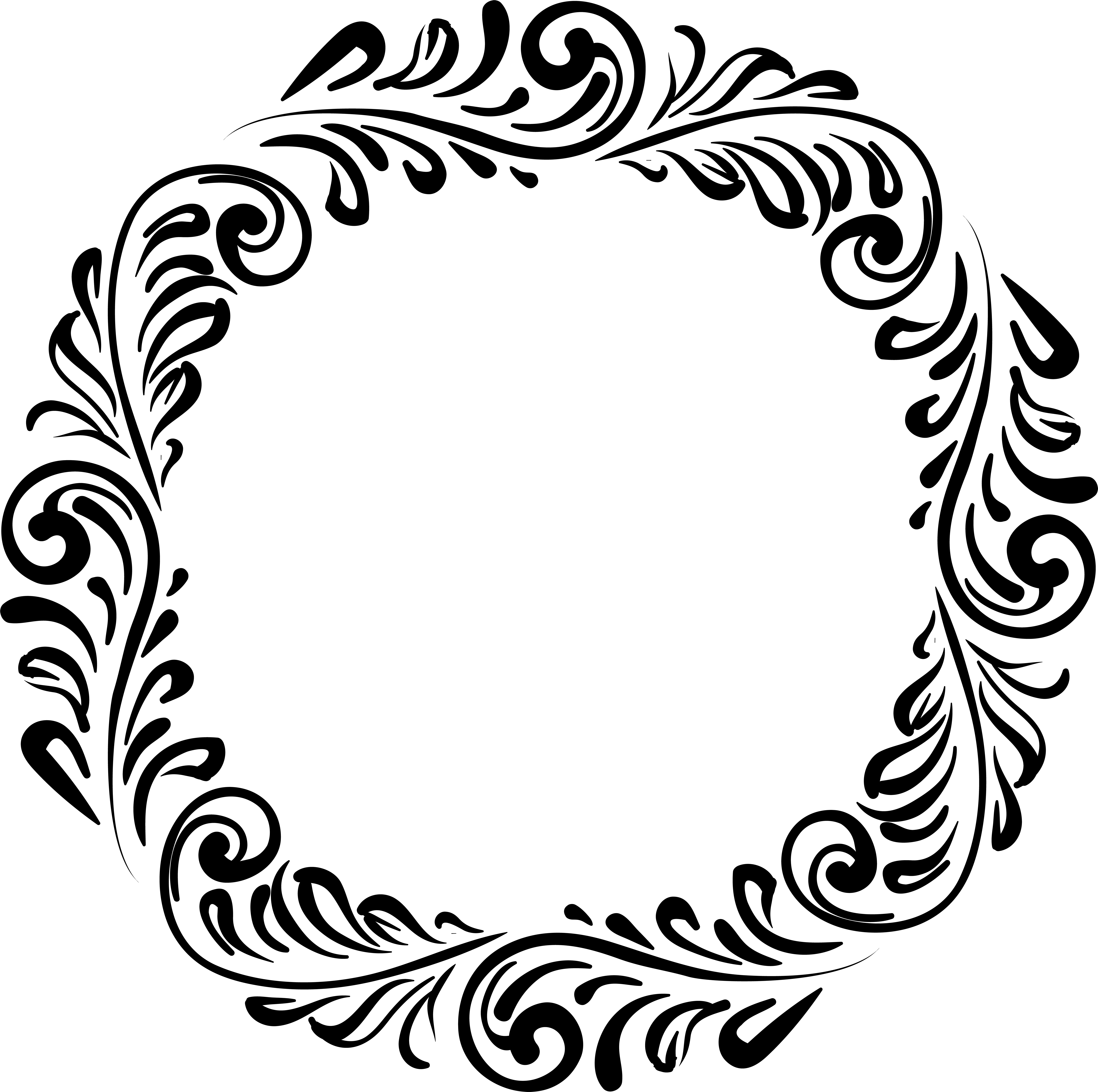 Black Border Png (8000x7958), Png Download