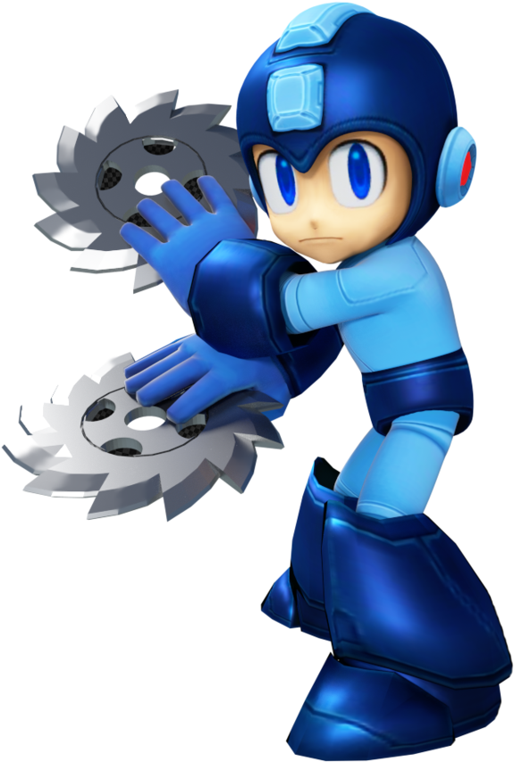 Mega Man Download Transparent Png Image - Megaman Ssb4 Png (865x924), Png Download