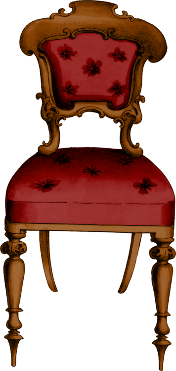 Chair Table Furniture Drawing Painting - Chair (356x749), Png Download
