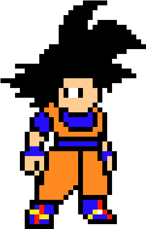Goku Dragon Ball Z - Pixel Art Goku Ultra Instinct - Free Transparent ...