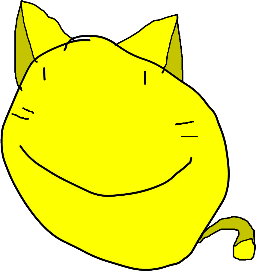 Cat Yellow Face - Wiki (907x927), Png Download