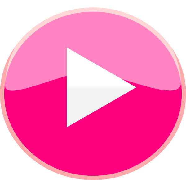 Pink Play Button Png (600x583), Png Download
