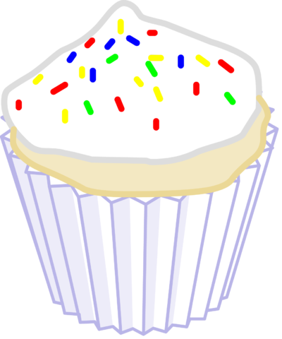 Cupcake (400x480), Png Download