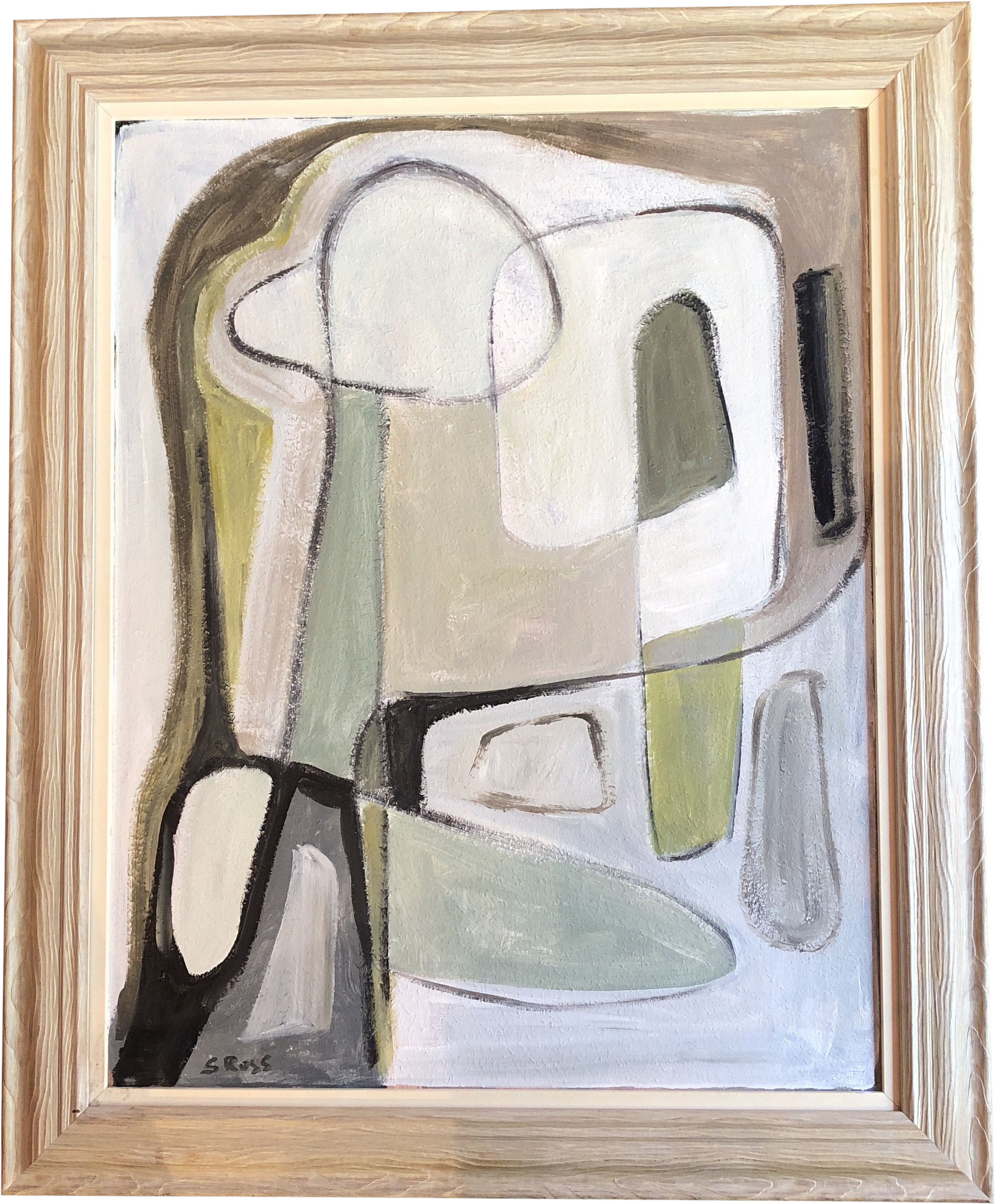 Original Stewart Ross Modernist Abstract Painting On - Modern Art (2426x2934), Png Download