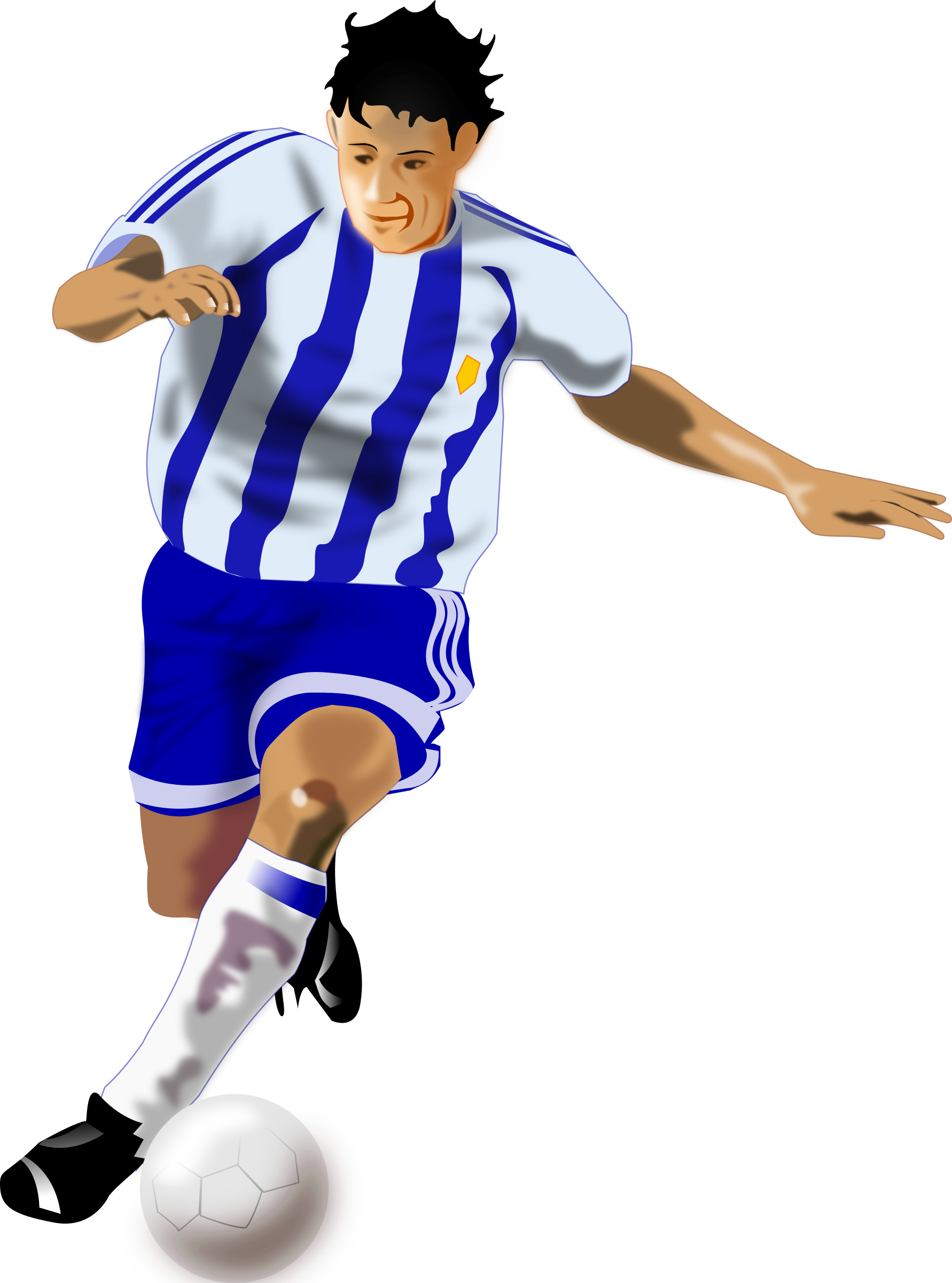 Animated Soccer Player Image Group Graphic Free Download - Football Players Vector Png (1782x2400), Png Download