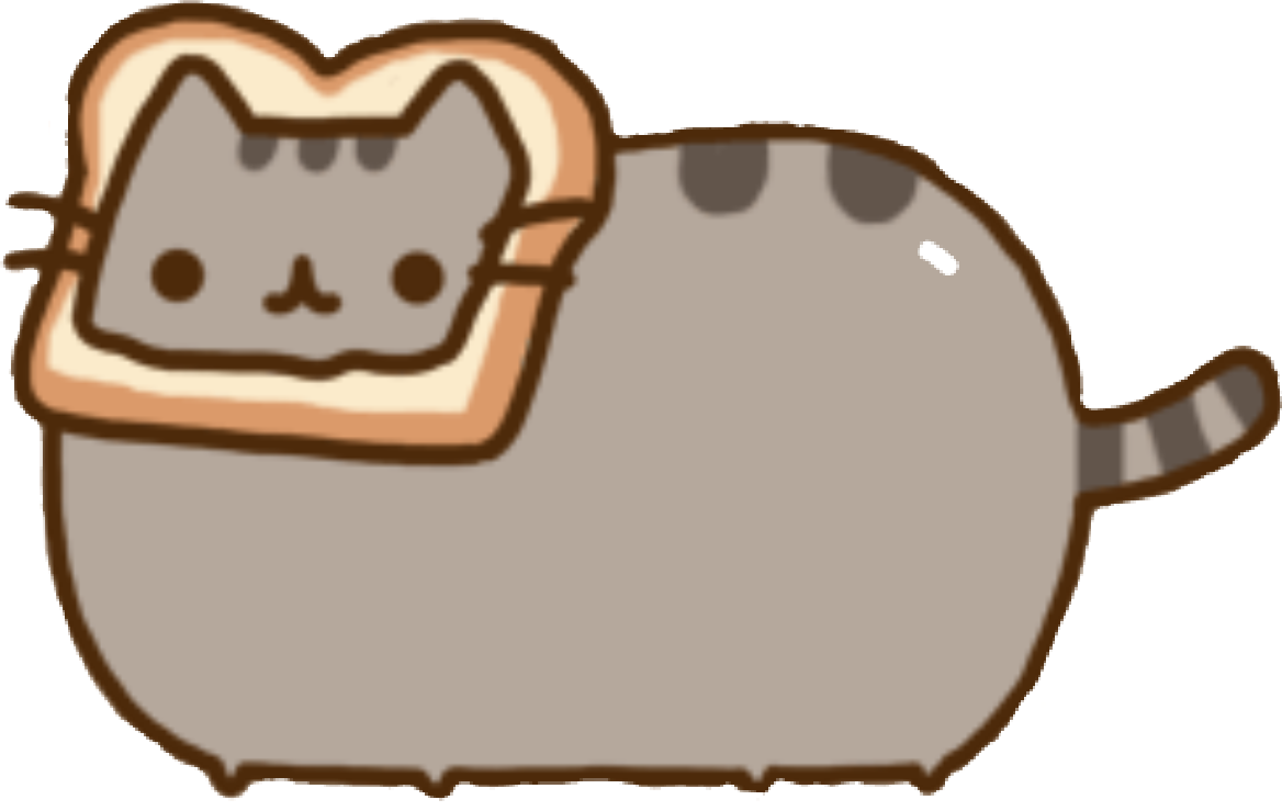 Svg Transparent Stock My Friend Made This Sticker C - Pusheen The Cat (1168x739), Png Download