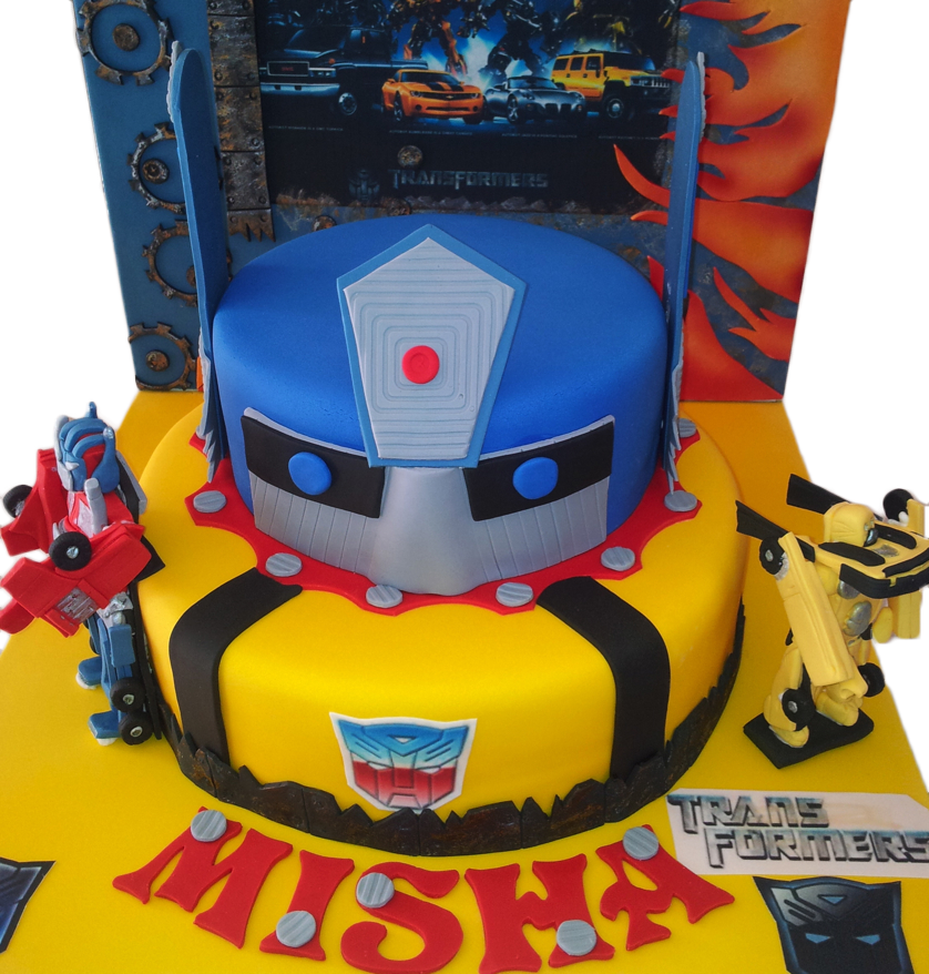 Http - //miascakes - Com - Au/images/transformers Birthday - Transformers 3 (838x878), Png Download