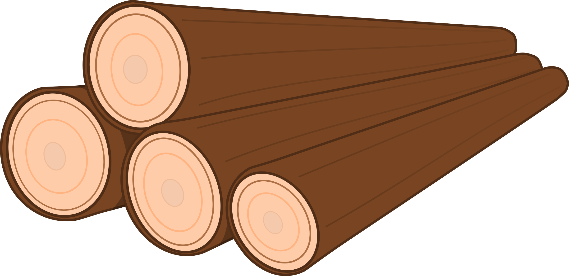 This Free Icons Png Design Of A Pile Of Logs (2400x1167), Png Download