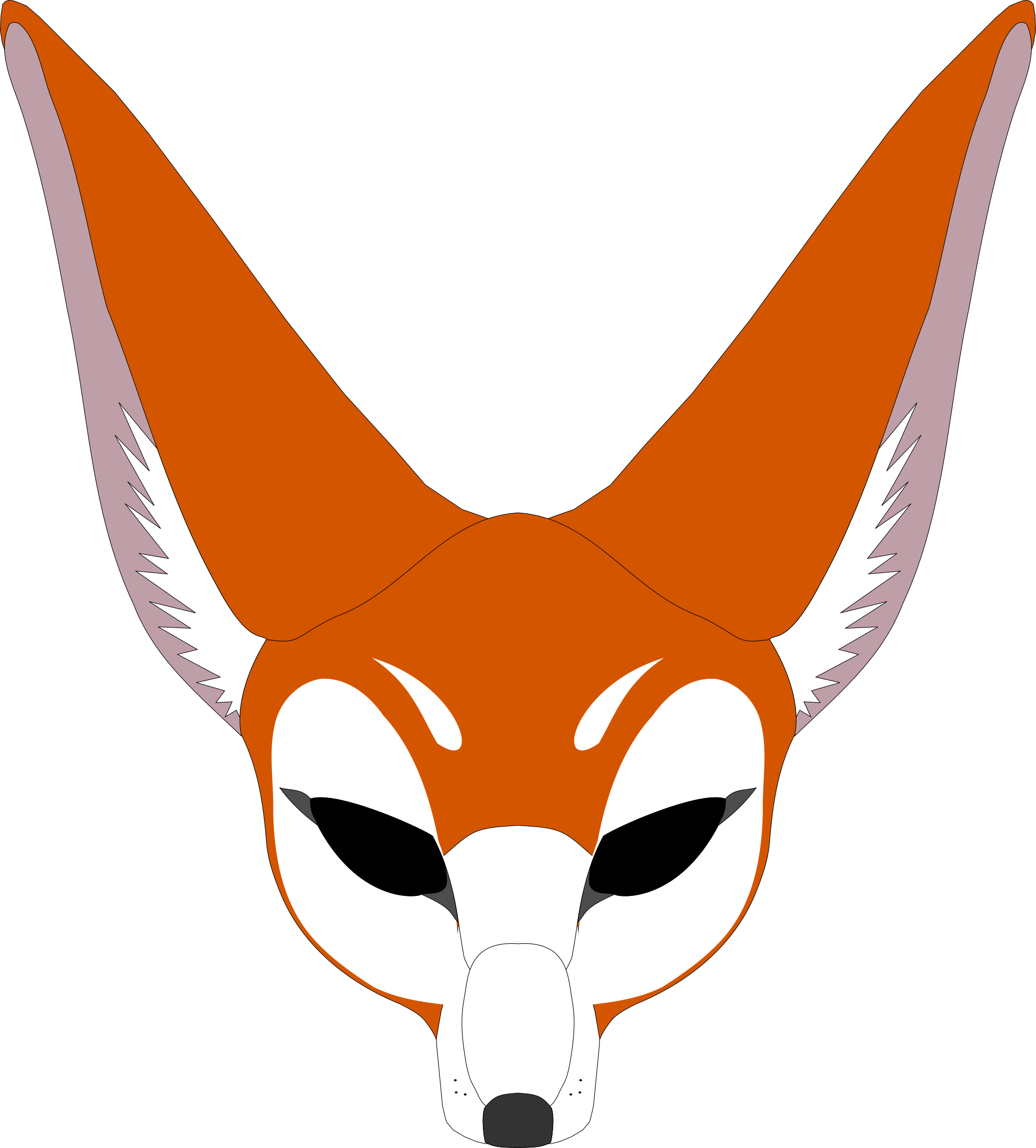 Download Png Image Report - Fox Head Clipart (2167x2400), Png Download