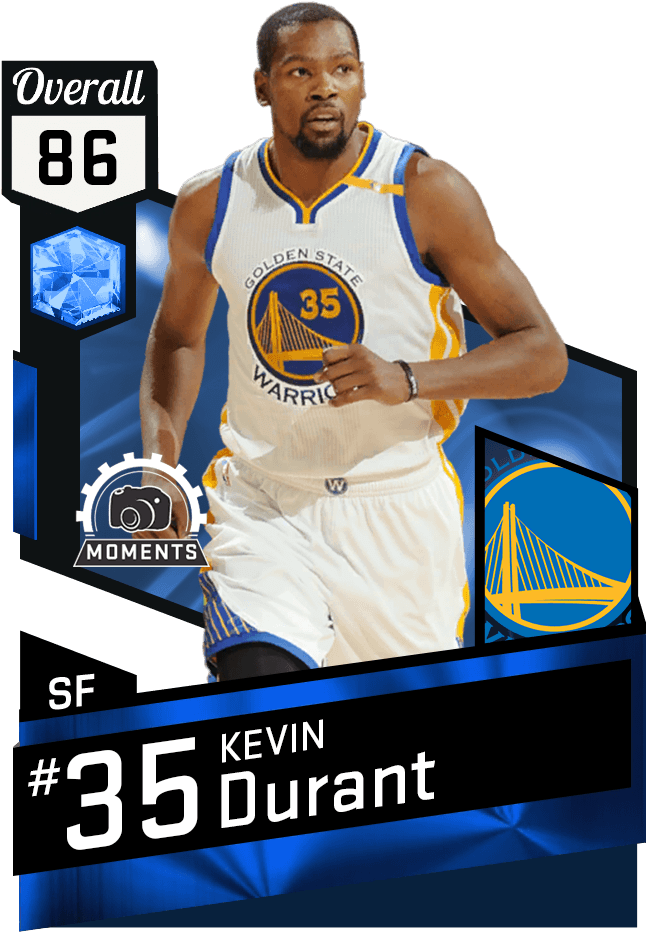 Kevin Durant - Gordon Hayward Overall Nba 2k17 (651x941), Png Download