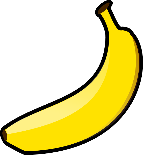 Banana Clipart (552x597), Png Download