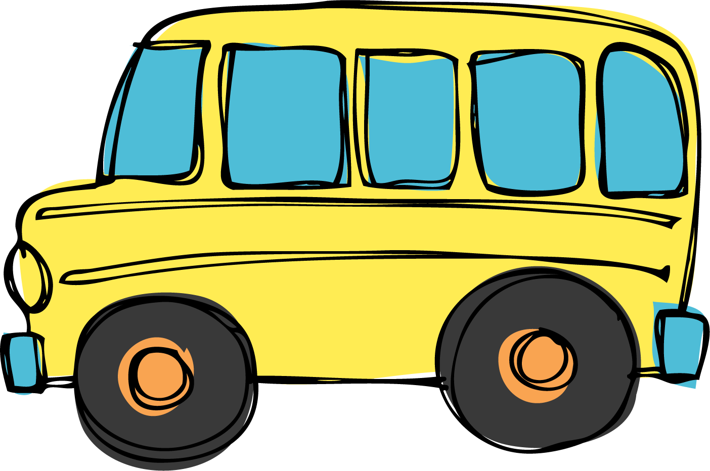 Kaharau Pt England School Missing The Bus - Bus Clip Art (1404x932), Png Download