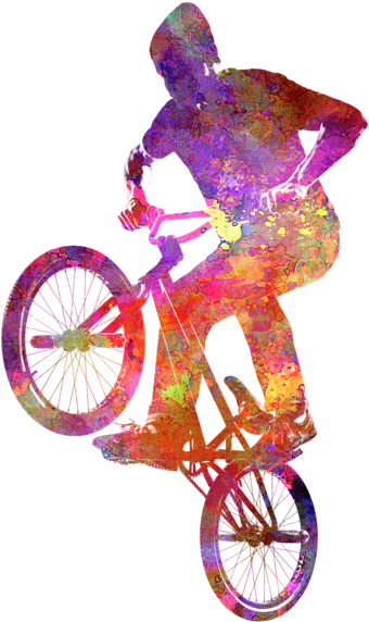 Bleed Area May Not Be Visible - Figure Bmx (560x700), Png Download