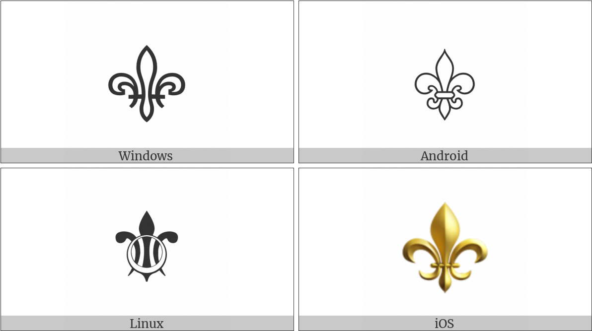 Fleur De Lis On Various Operating Systems - Fleur De Lis (1200x675), Png Download