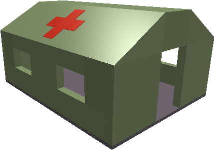 Medical Tent - Military Tent Clip Art (447x311), Png Download