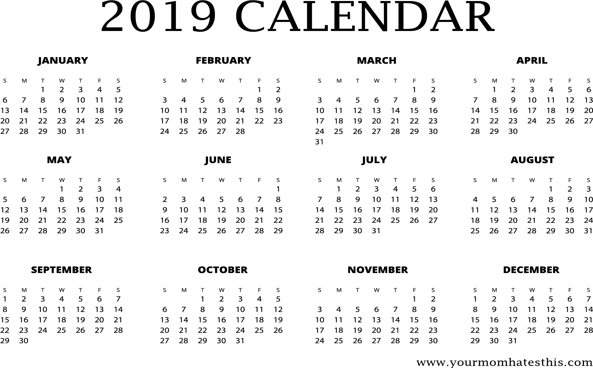 2019 Calendar Yourmomhatesthis Png - South African School Terms 2019 (2294x1444), Png Download