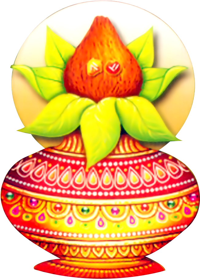 Pooja Kalash Png Colourfull - Wedding Kalash Png (836x1000), Png Download