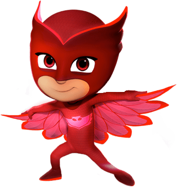 At The Movies - Pj Masks Owlette Png (381x407), Png Download