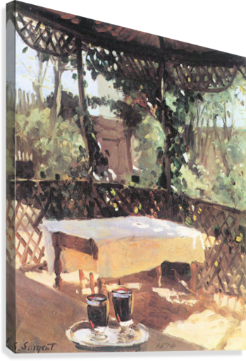 Two Wine Glasses By John Singer Sargent Canvas Print - Poster: John Singer Sargent Two Wine Glasses Art Print (349x511), Png Download