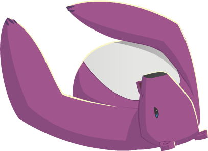 Purple Polar Bear - Animal Jam Polar Bear (407x297), Png Download
