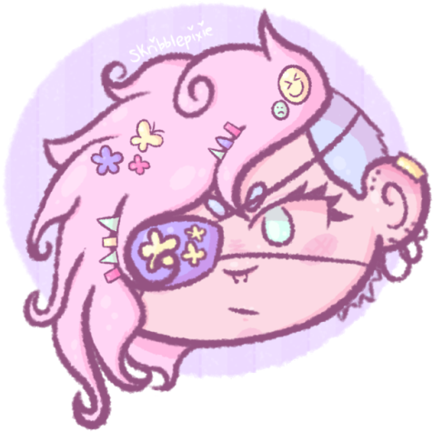 Crayon Colored Hair - Cartoon (500x500), Png Download