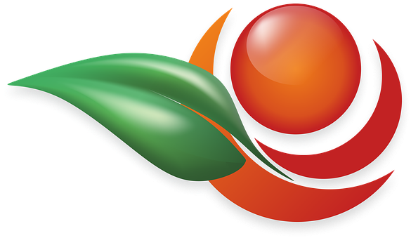 Apple Logo Leaf Plant Fruit Logo Logo Logo - Logos De Fruta Png (591x340), Png Download