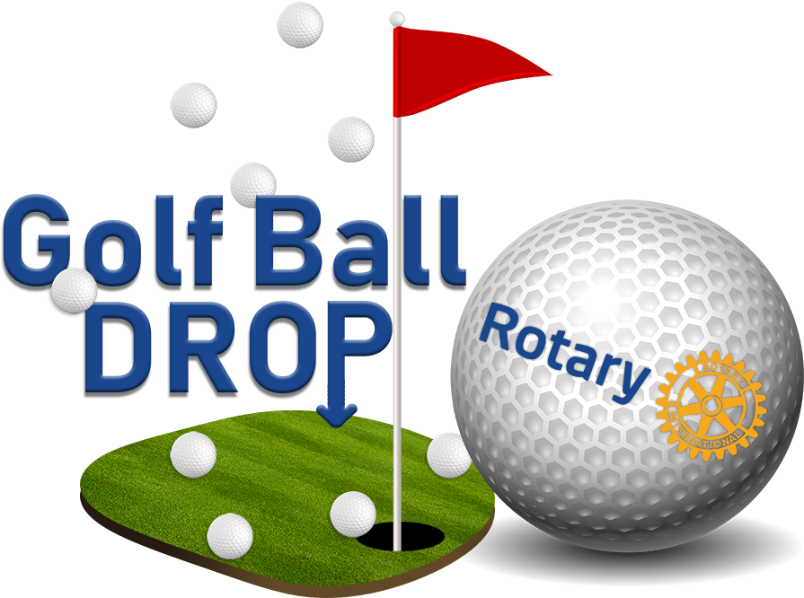 The Rotary Golf Ball Drop - Golf Ball Shower Curtain (1000x731), Png Download
