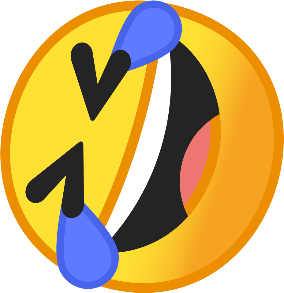 Download Svg Download Png - Rolling Laugh Emoji Png (1024x1024), Png Download