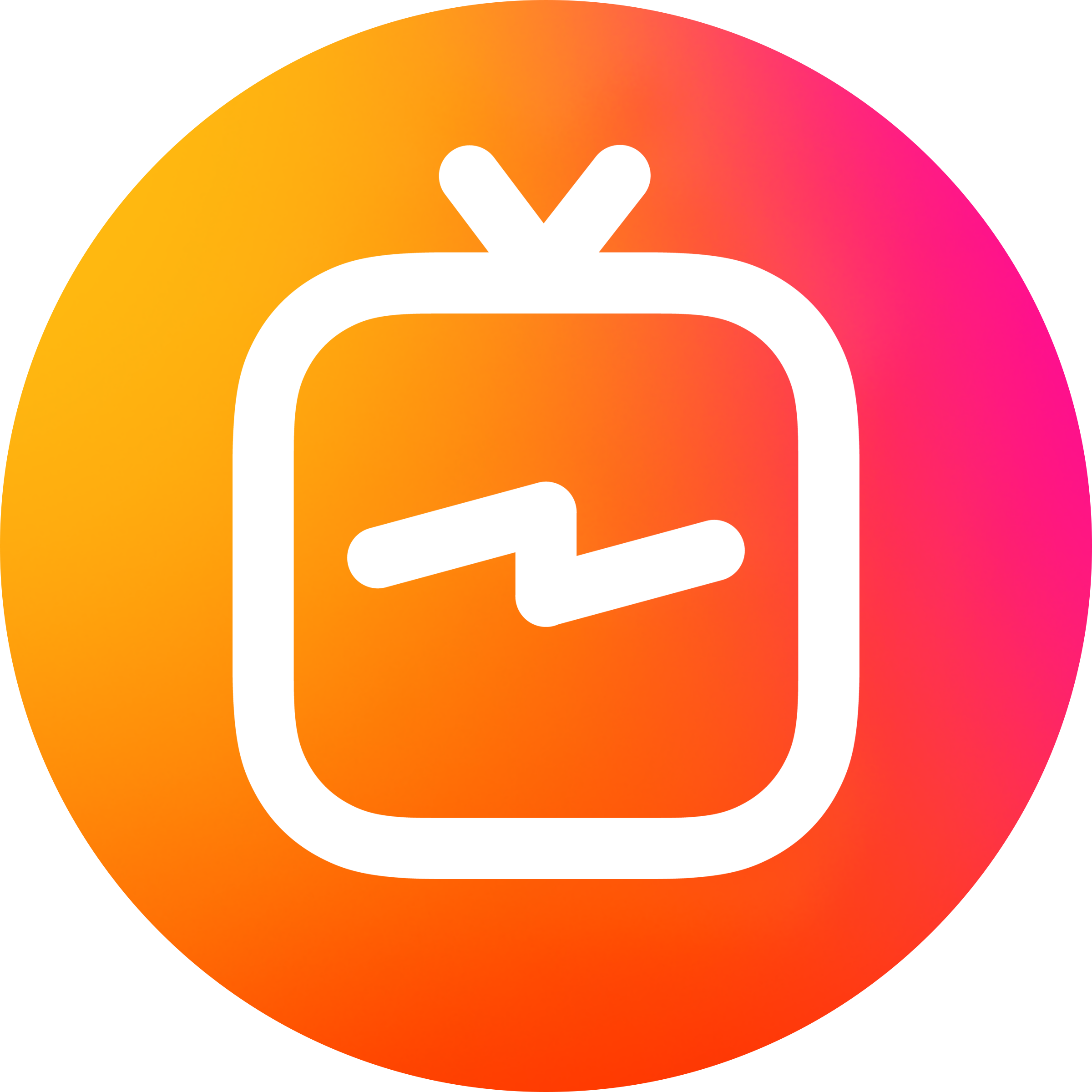 Instagram Igtv Logo Circle Png Transparent - Igtv Logo (2400x2400), Png Download