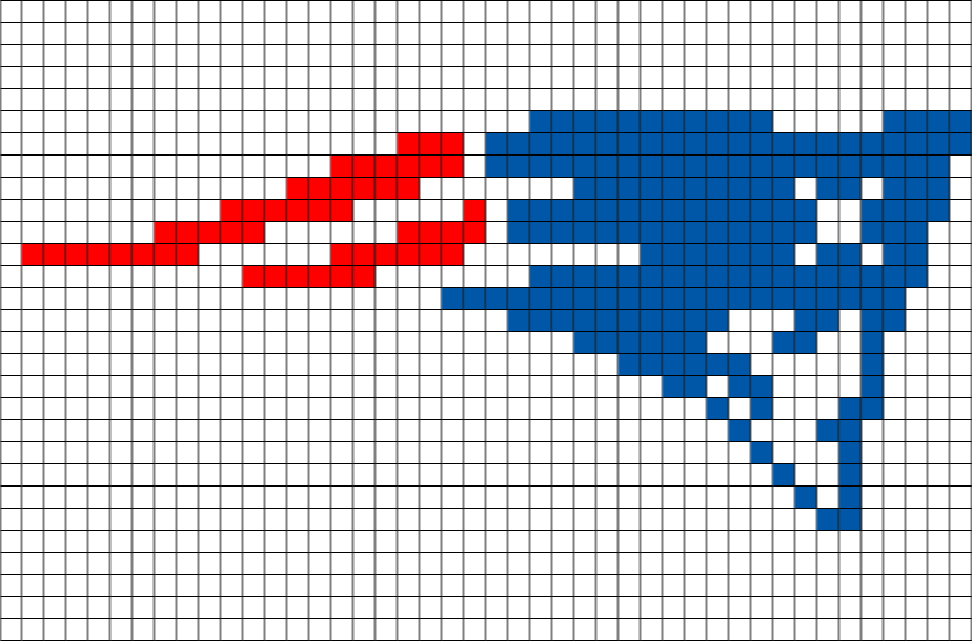 Patriots Logo Pixel Art (880x581), Png Download