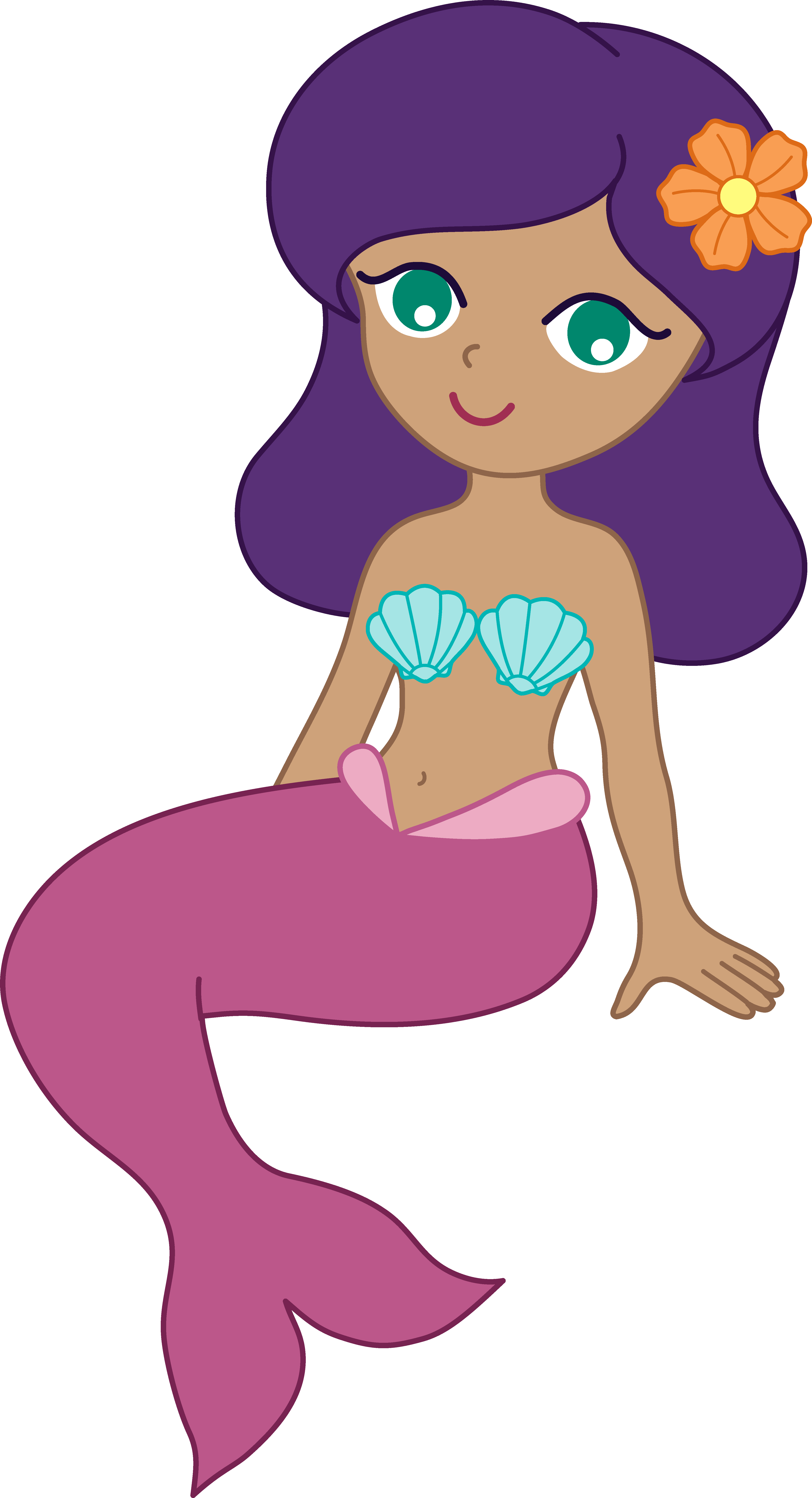 11 Mermaid Clipart - Mermaid Clipart No Background (4339x8000), Png Download