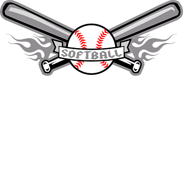 Softball Bat Clipart - Softball And Bat Clip Art (361x340), Png Download
