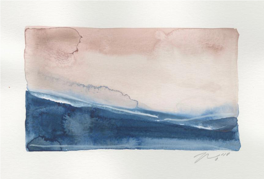 Svg Download Sea X Watercolor Giclee Print Chairish - Watercolor Painting (960x649), Png Download