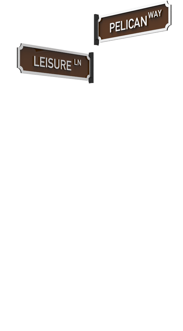 Cast Series Side Mount Chamfered Street Sign - Street Sign (590x1200), Png Download