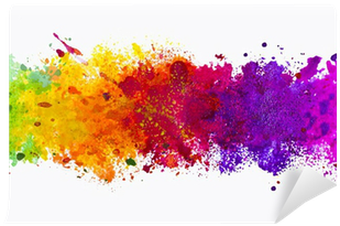 Abstract Artistic Watercolor Splash Background Self-adhesive - Color Splash Background Png (400x400), Png Download