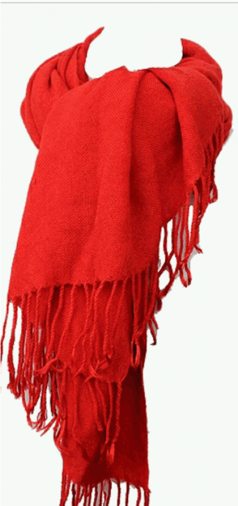 Red Scarf Png Svg Black And White Library - Scarf (1000x1000), Png Download