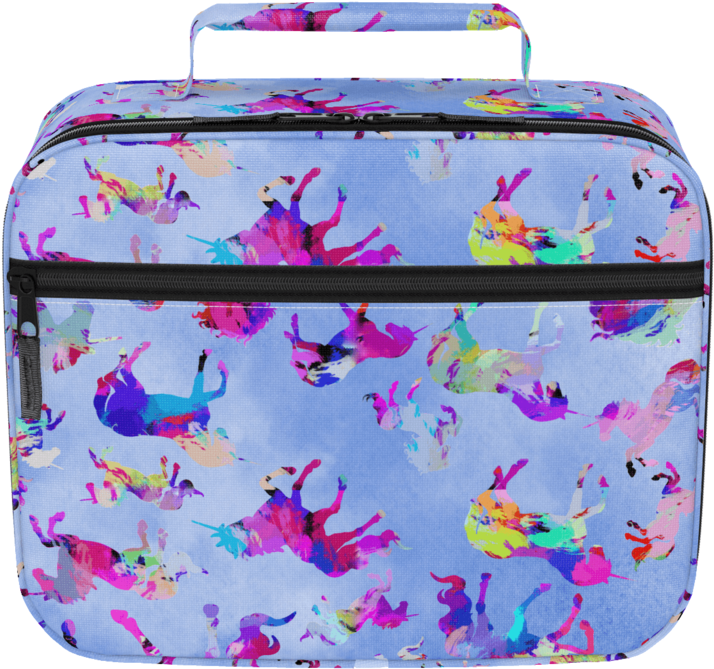 Watercolor Unicorns Lunchbox - Lunchbox (1024x1024), Png Download