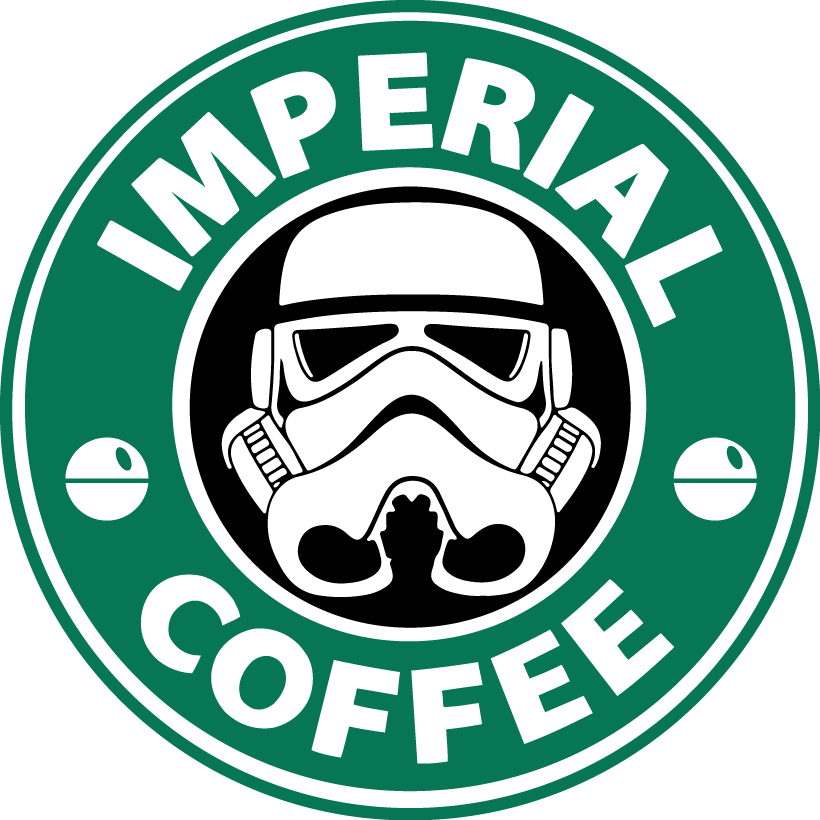 Imperial Coffee Star Wars Stormtrooper Starbucks Vinyl - Pet Tags Pet Id Tags Dog Tags Star Wars Storm Trooper (820x820), Png Download