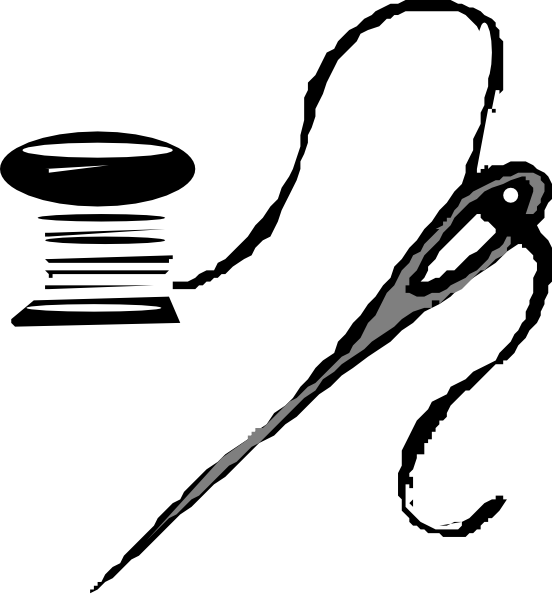 Thread And Needle Svg Clip Arts 552 X 597 Px (552x597), Png Download