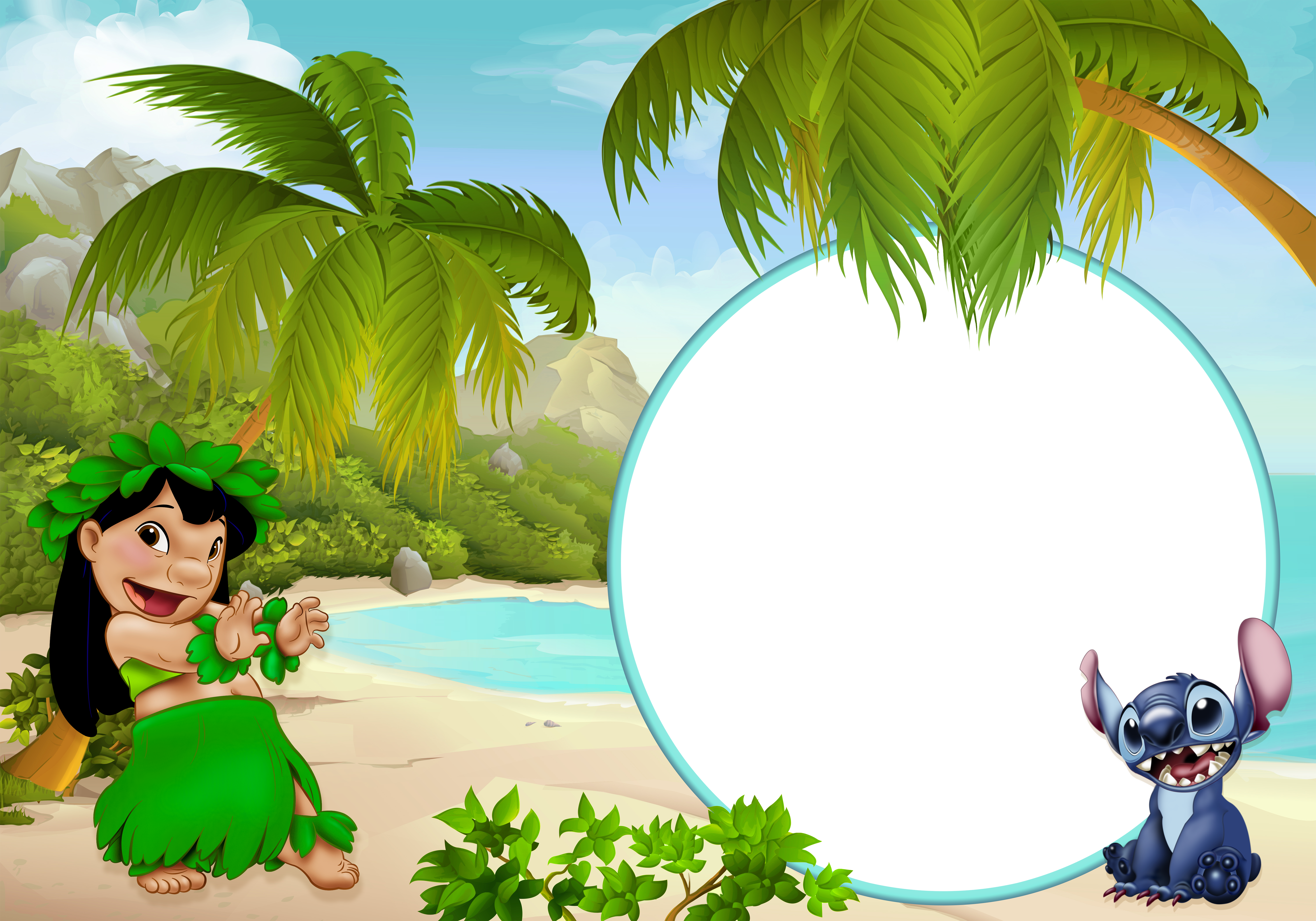 Lilo And Stitch Frame (5000x3500), Png Download