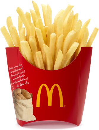Make Perfect Mcdonald's-style French Fries At Home - Mcdonalds French Fries (443x506), Png Download