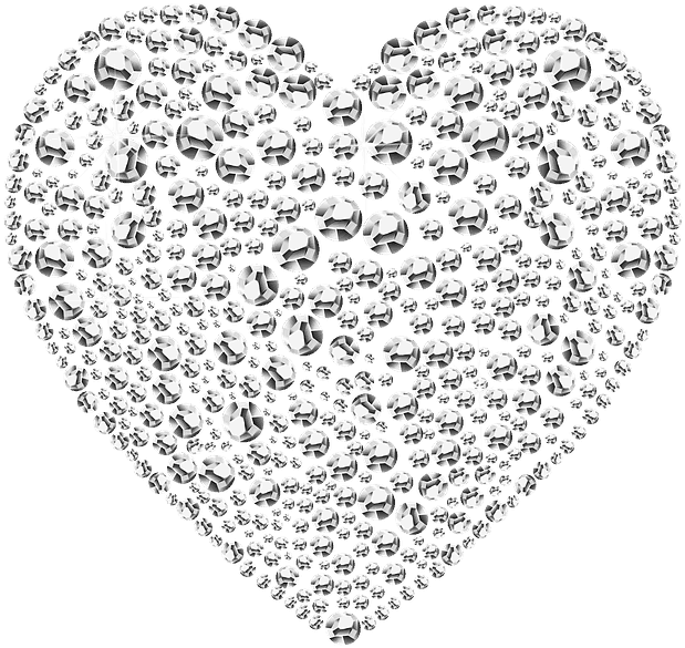 Guide Heart Shape Diamond - Diamond Heart Png (720x720), Png Download