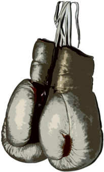 Boxing Gloves - Vintage Boxing Gloves Png (674x518), Png Download