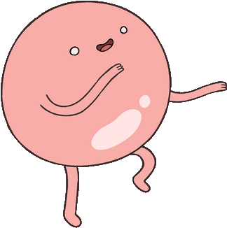 Pink Bubblegum Bubble - Candy People From Adventure Time (365x362), Png Download