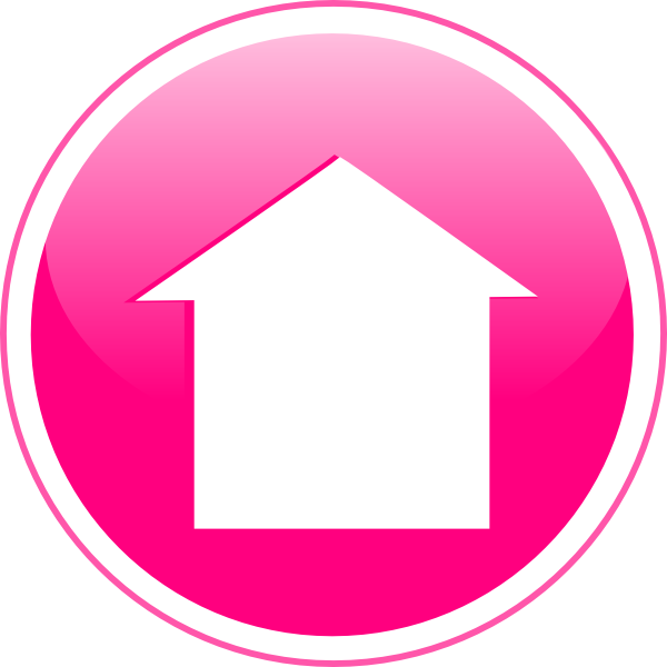 Glossy Home Icon Button Svg Clip Arts 600 X 600 Px (600x600), Png Download